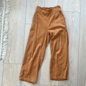 Ace & Jig Polly Pant Umber striped pants
